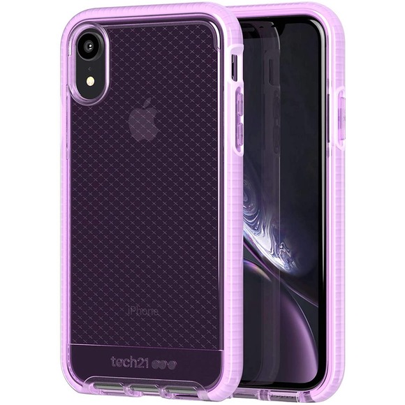 Tech21 Evo Check Case for Apple iPhone XR - Orchid Pink - Picture 5 of 6